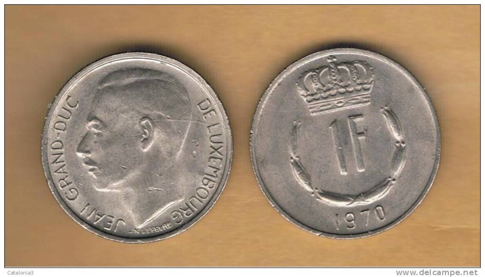 LUXEMBURGO -  1 Franc 1970  KM55 - Luxembourg