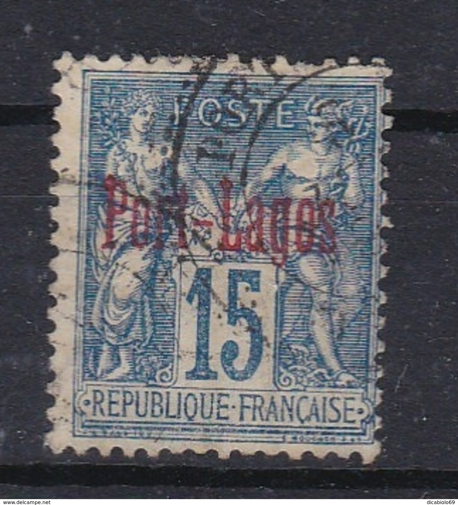 Port Lagos 1893 - N°3(o) - Usati