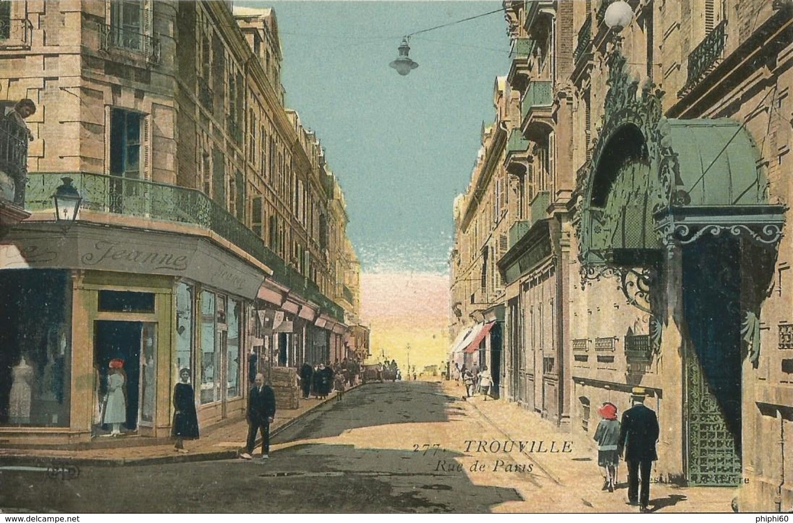 TROUVILLE  -  14  -  Rue De Paris ( Carte Colorisée ) - Trouville