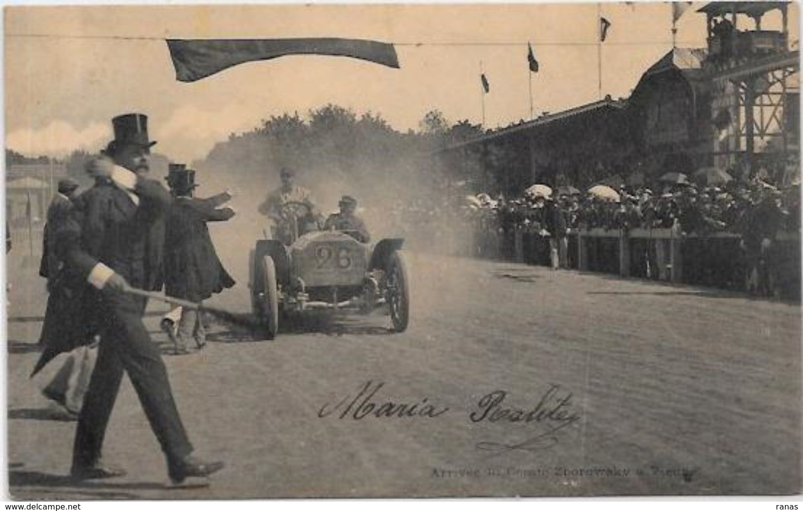 CPA Course Voiture Automobile Gordon Bennett Comte Zborowsky à Vienne Circulé - Autres & Non Classés