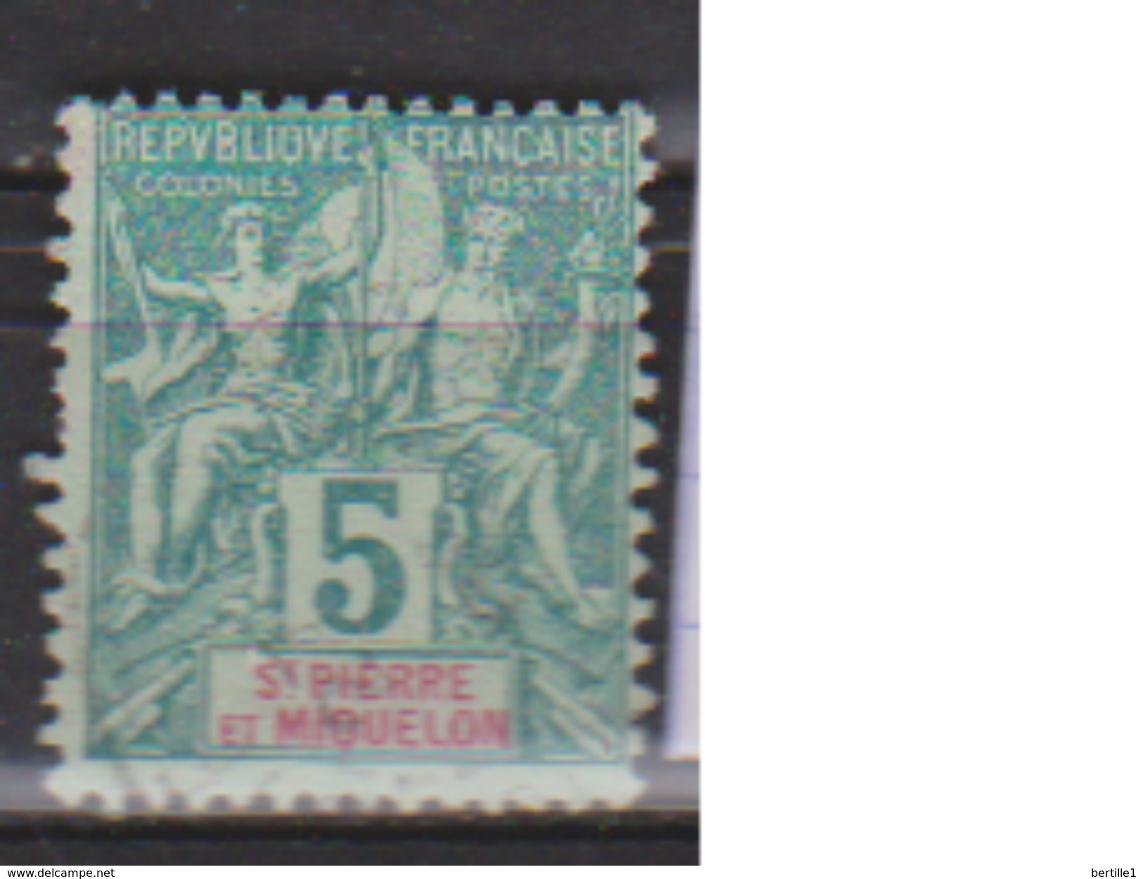 SAINT PIERRE ET MIQUELON       N° 62         OBLITERE  ( O 411 ) - Used Stamps