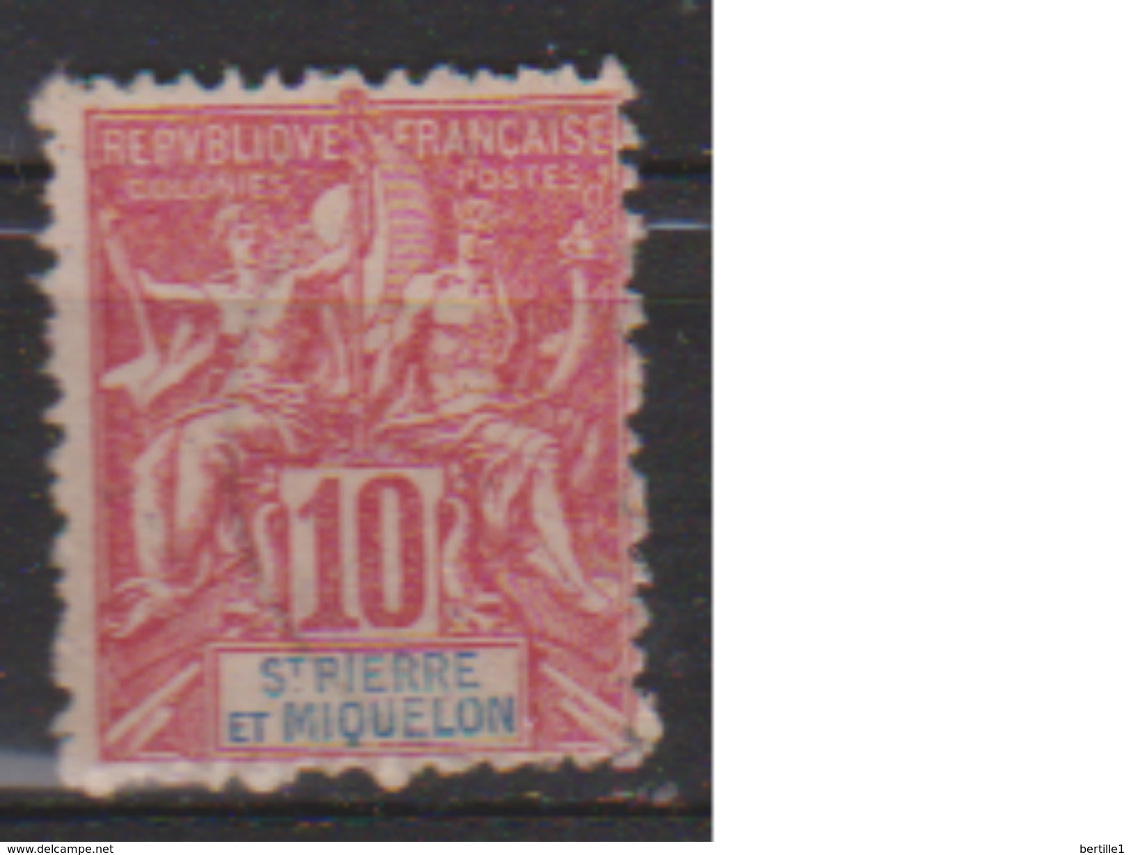 SAINT PIERRE ET MIQUELON       N° 73        OBLITERE  ( O 412 ) - Used Stamps