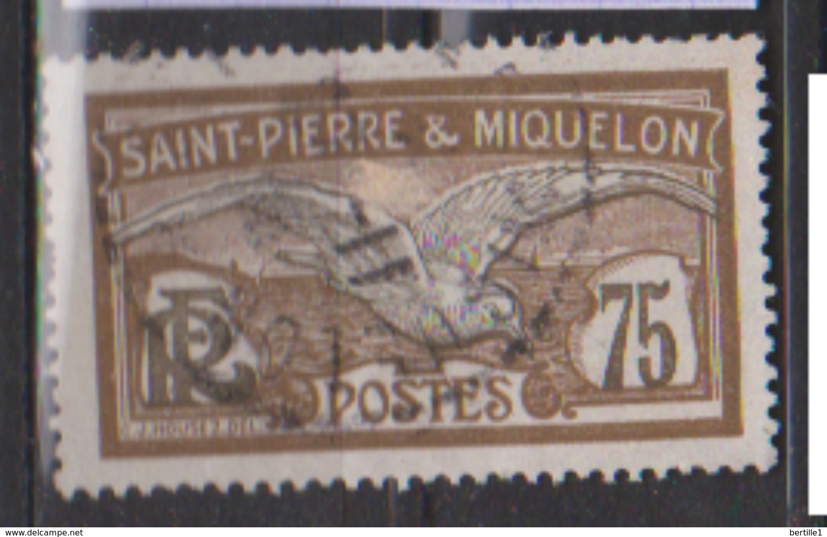 SAINT PIERRE ET MIQUELON       N° 90  (1)     OBLITERE  ( O 416 ) - Used Stamps