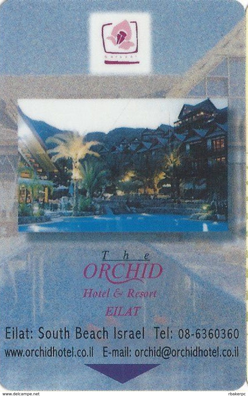 The Orchid Hotel Eilat, South Beach Israel - Hotel Room Key Card - Hotel Keycards