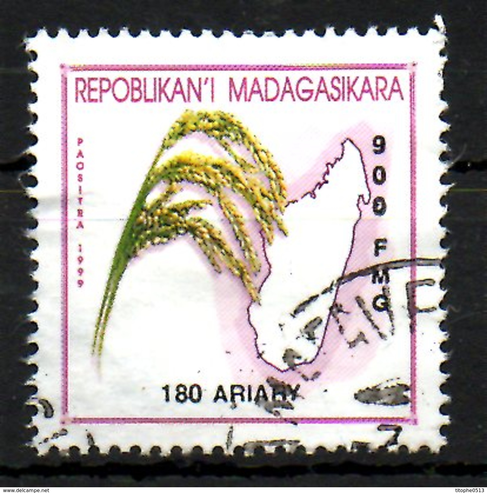 MADAGASCAR. N°1825 Oblitéré De 2001. Culture Du Riz. - Agriculture