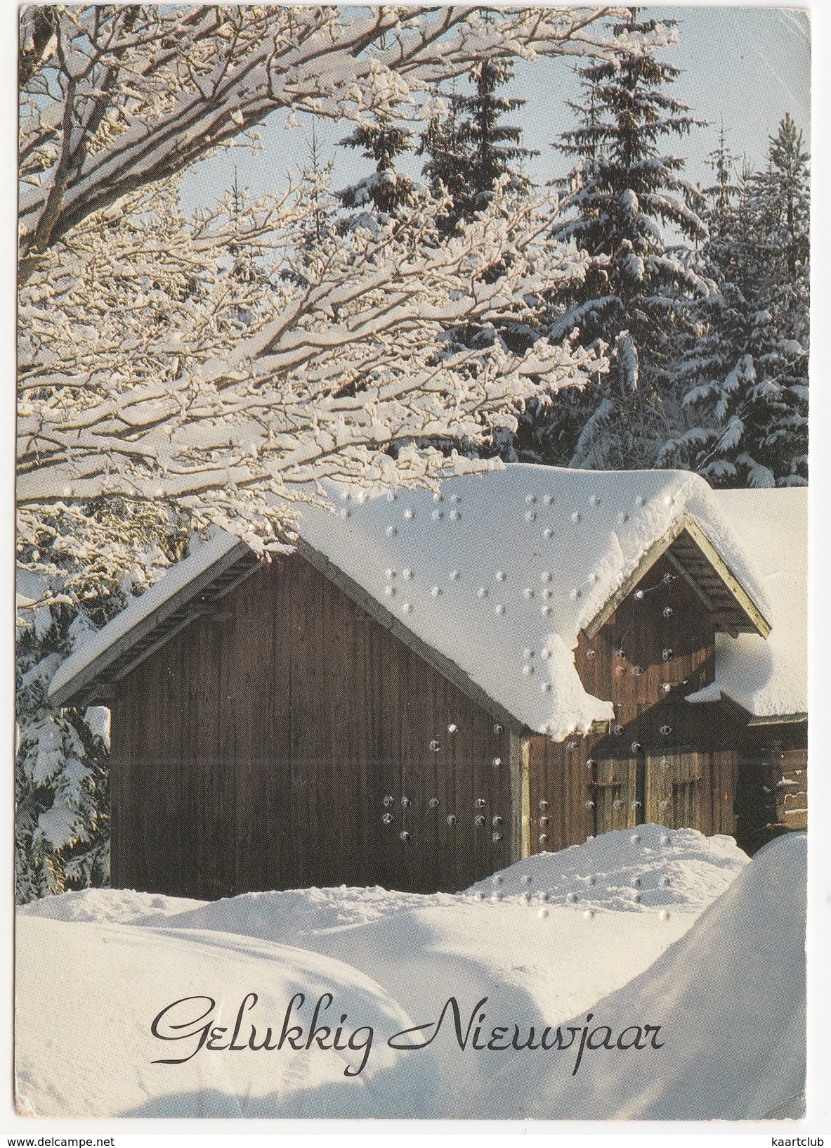 Nieuwjaarskaart Met Braille Schrift - 'Gelukkig Nieuwjaar' -1989- (Holland) - BRAIILE - New Year