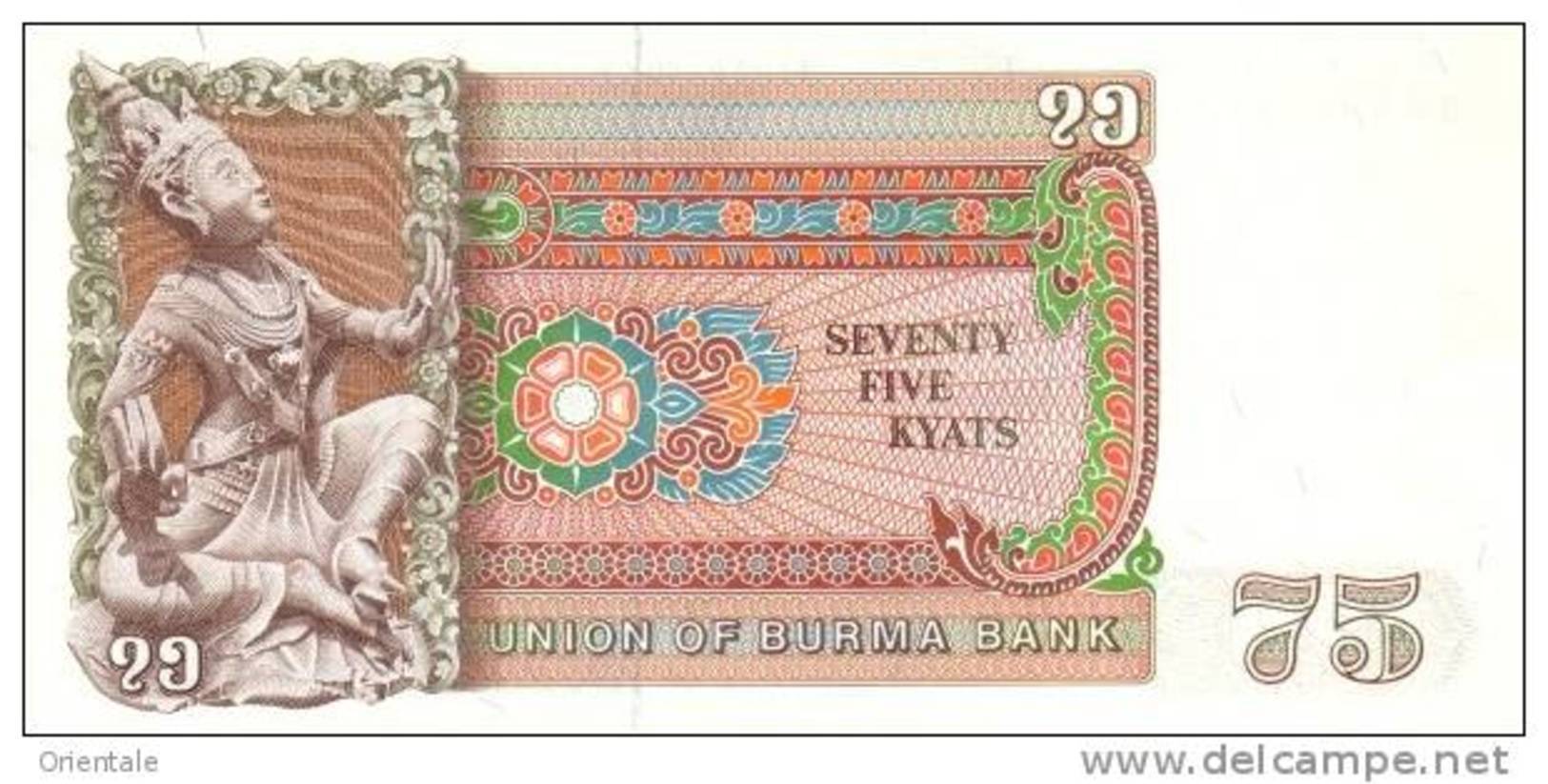 BURMA P. 65 75 K 1985 UNC - Myanmar