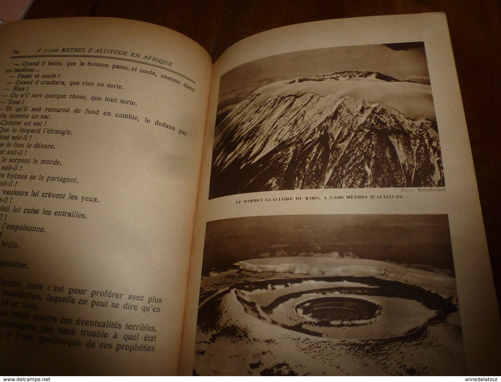 1934  A 5000 m d'altitude en Afrique (Kilima-Ndjaro, Mombassa, Pays Digo, Massaïs,Lac Dyipé, Kiléma ,Kibosho, Vanga,etc