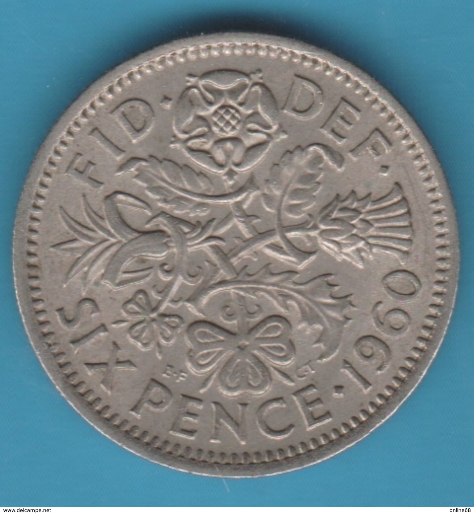 UK 6 PENCE 1960 KM# 903 Elizabeth II - H. 6 Pence