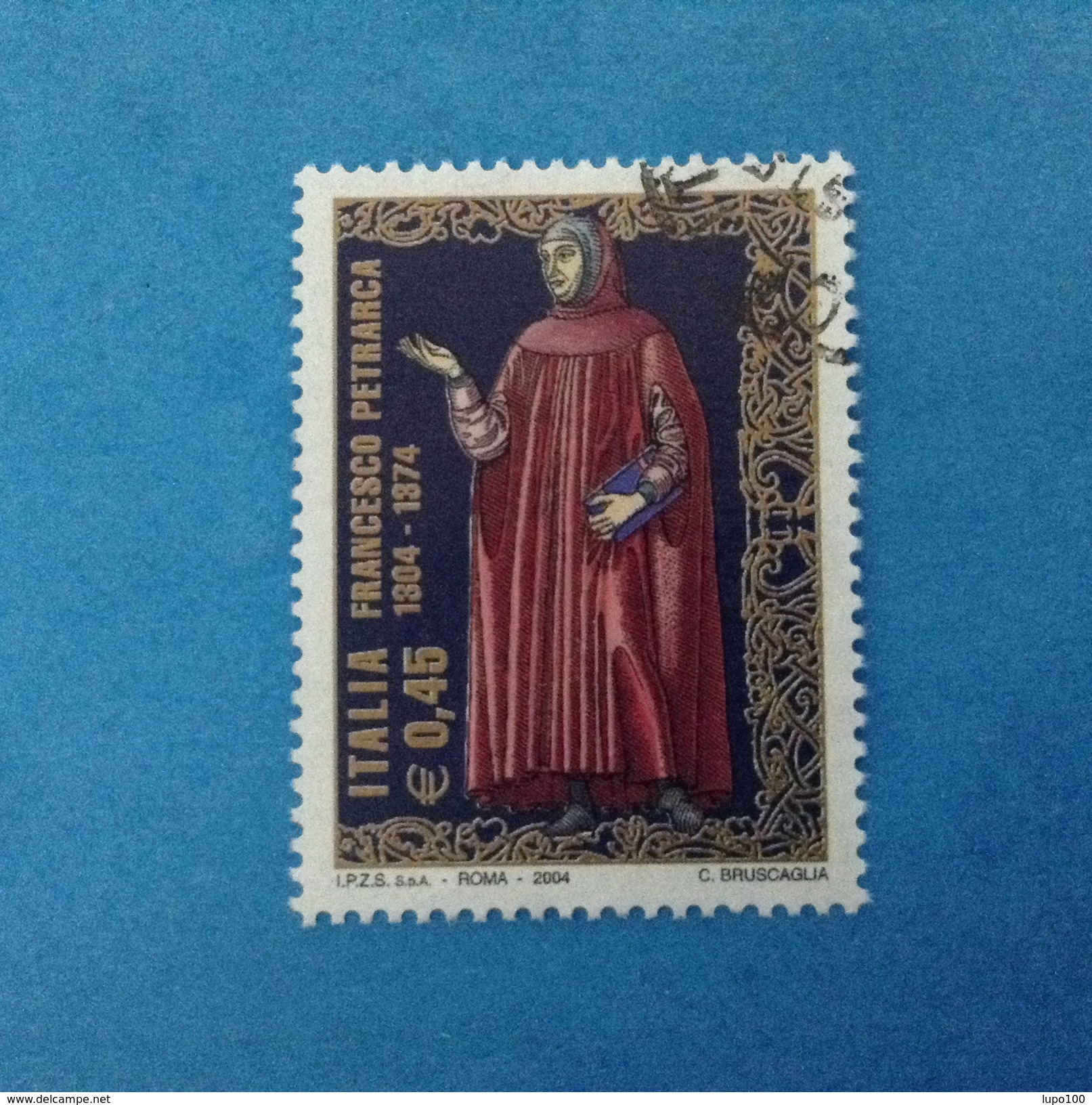 2004 ITALIA FRANCOBOLLO USATO STAMP USED - FRANCESCO PETRARCA - - 2001-10: Usati