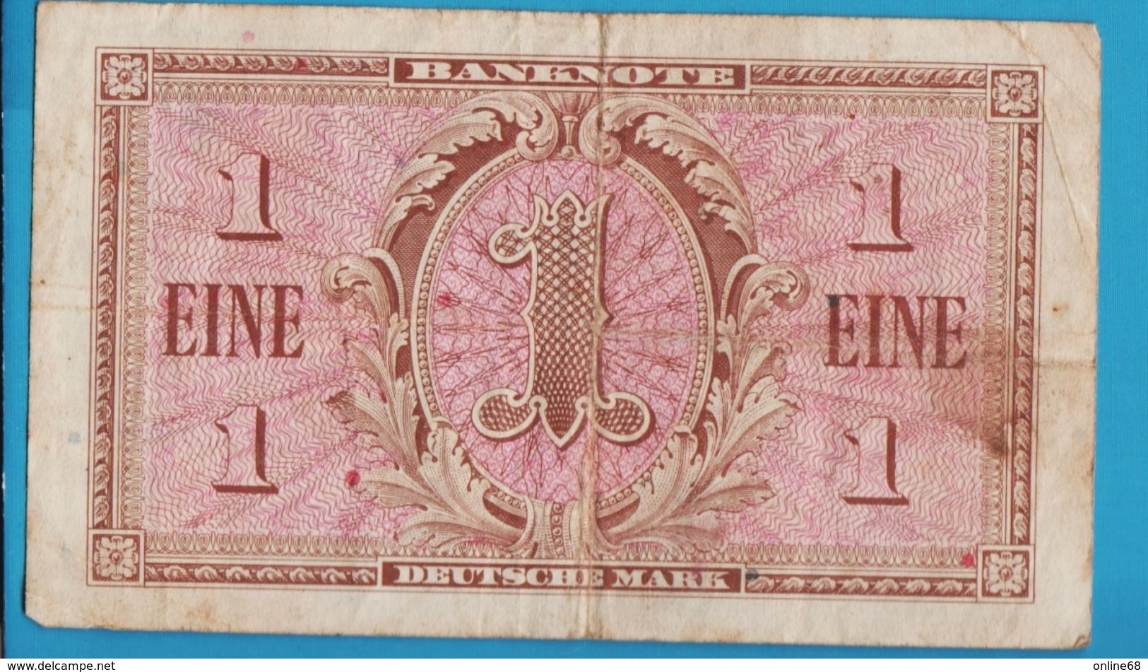 DEUTSCHLAND BANK DEUTSCHER LÄNDER 1 MARK 1948 Banknote - 1 Mark