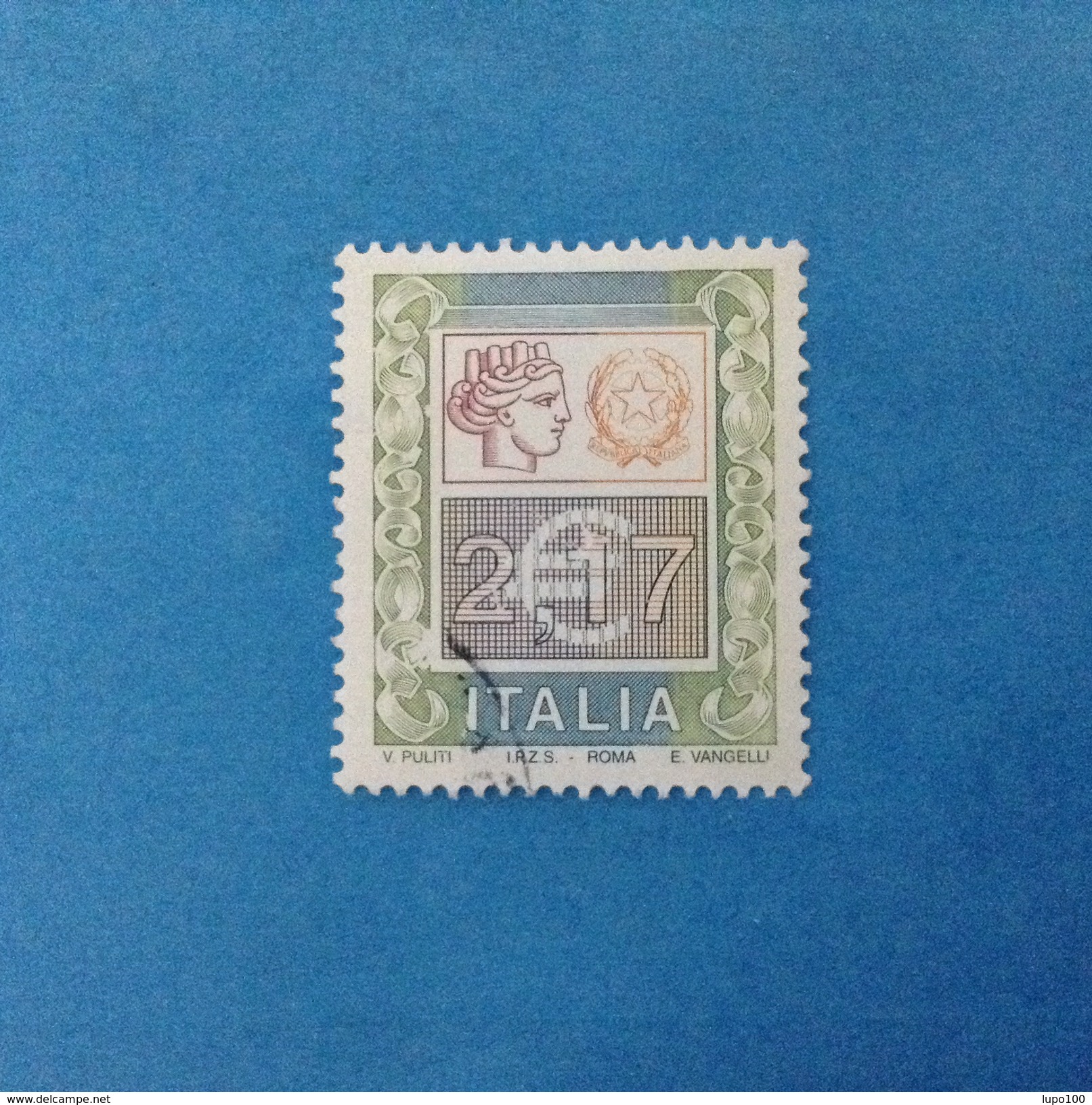 2002 ITALIA FRANCOBOLLO USATO STAMP USED - ALTO VALORE 2,17 - - 2001-10: Usati