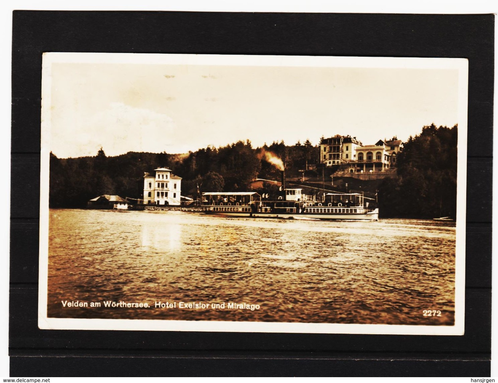 ZAK798 POSTKARTEKARTE JAHR 1930 VELDEN Am WÖRTHERSEE HOTEL EXELSIOR GEBRAUCHT SIEHE ABBILDUNG - Velden