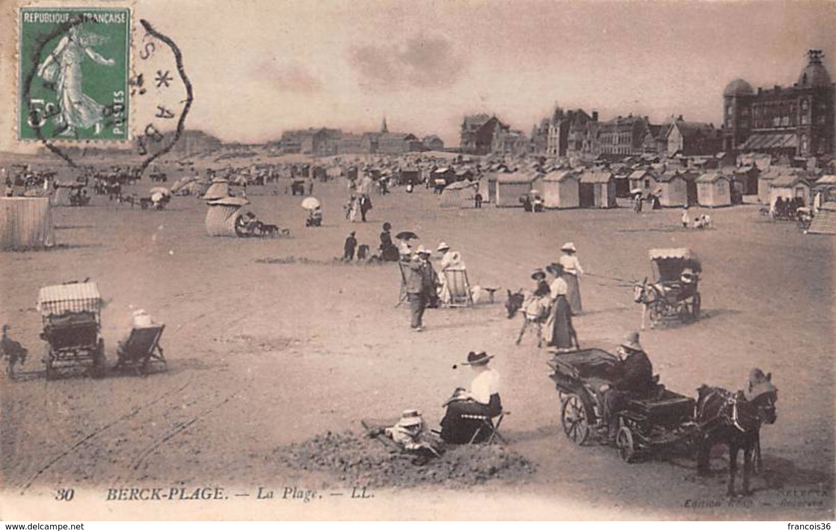 (62) Lot de 87 CPA - Pas de Calais - Berck Plage - bon état