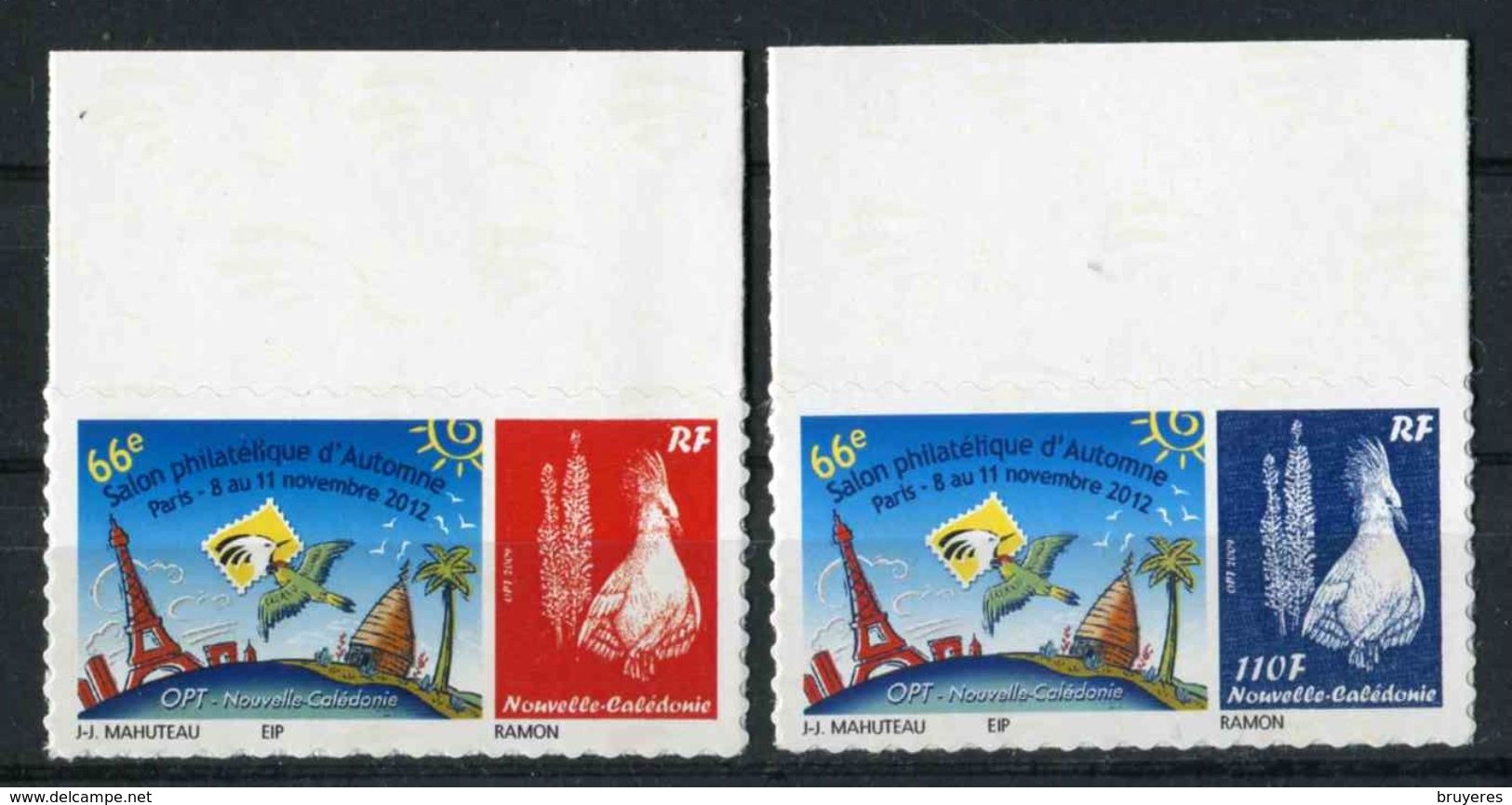 Timbres** De 2012 Autocollants En Bord De Feuille "66e Salon Philatélique D'Automne - Paris " - Unused Stamps