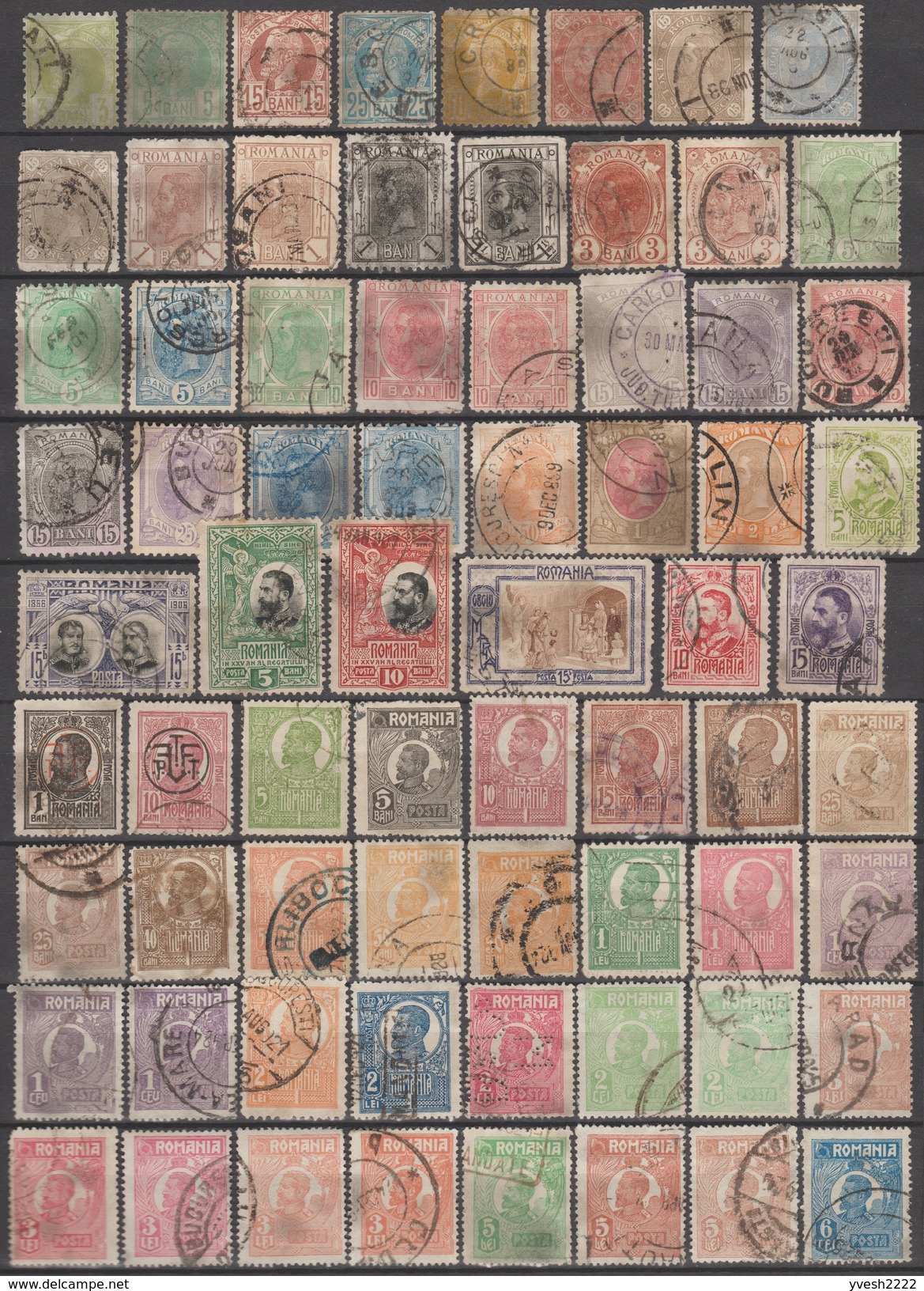 Roumanie. Petit lot de timbres oblitérés