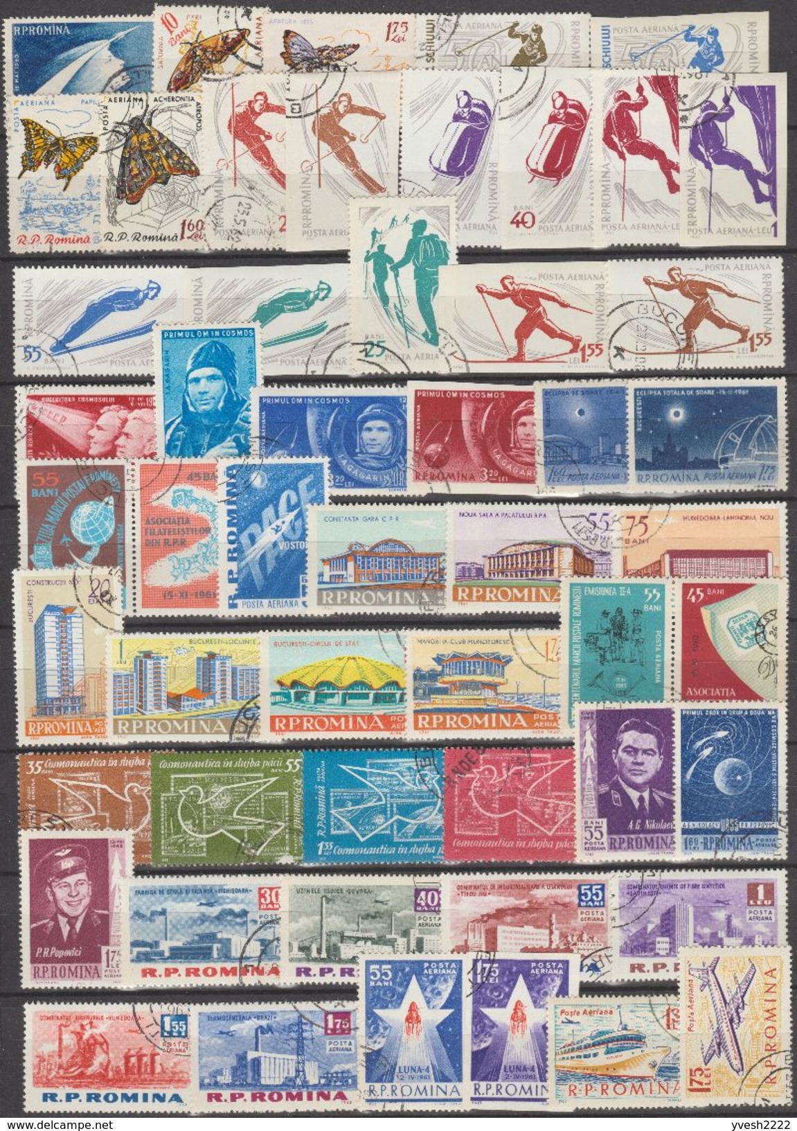 Roumanie. Petit lot de timbres oblitérés