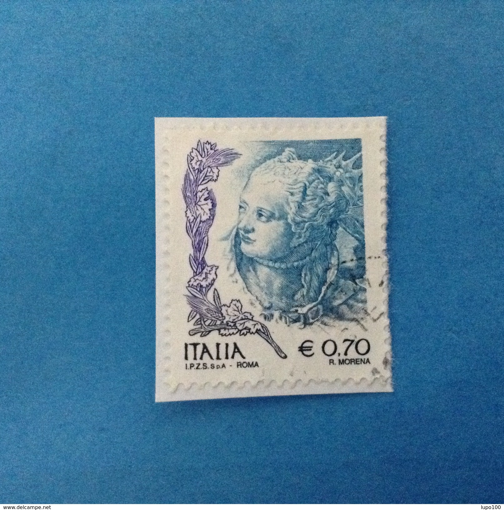 2004 ITALIA FRANCOBOLLO USATO STAMP USED DONNE NELL'ARTE DONNA 0,70 - 2001-10: Usati