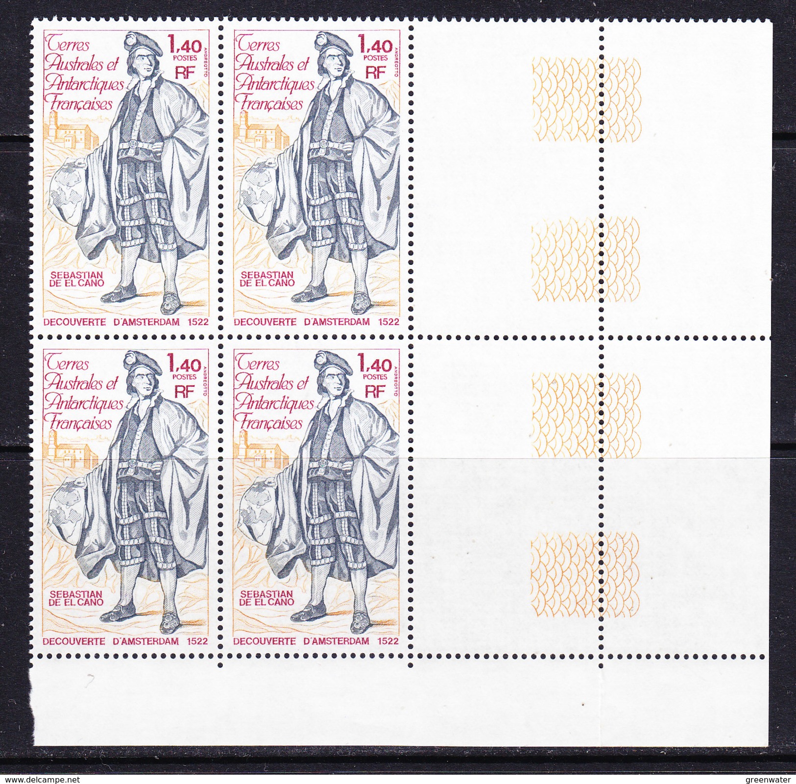 TAAF 1979 Decouverte D'Amsterdam/Sabastian De El Cano 1v  Bl Of 4  ** Mnh (36404E) - Ongebruikt