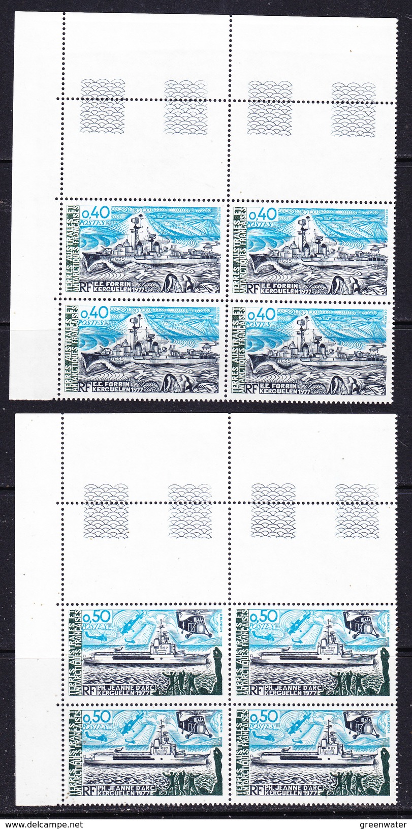 Taaf 1979 Ships 2v Bl Of 4  ** Mnh (36404I) - Ongebruikt