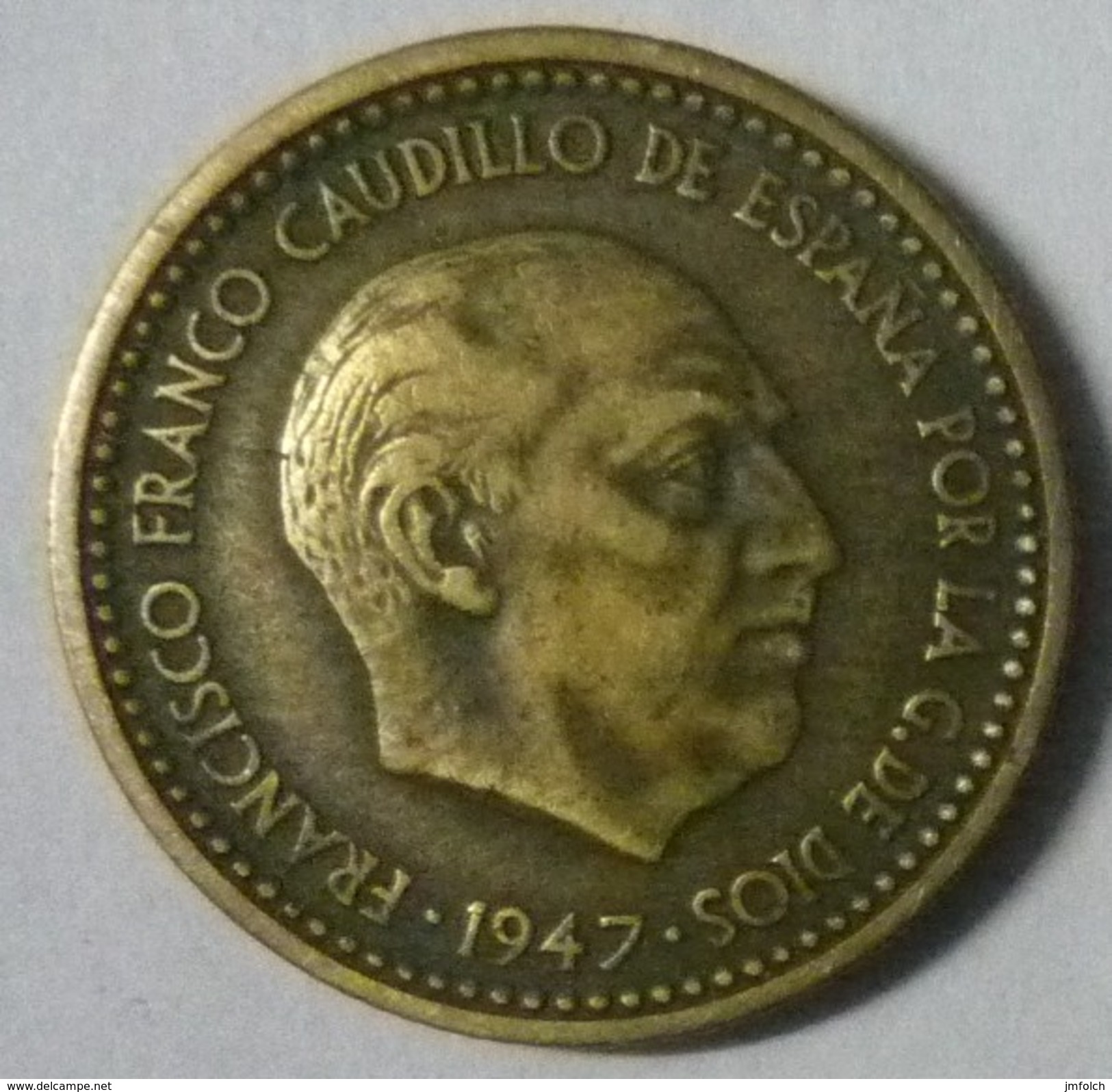 MONEDA DE 1 PTA. DE 1947. ESTRELLA CON 52 - 1 Peseta