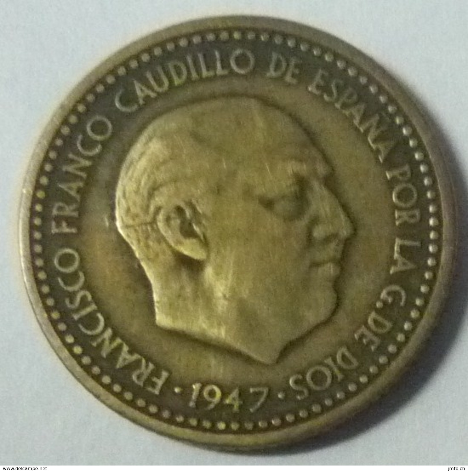 MONEDA DE 1 PTA. DE 1947. ESTRELLA CON 51 - 1 Peseta