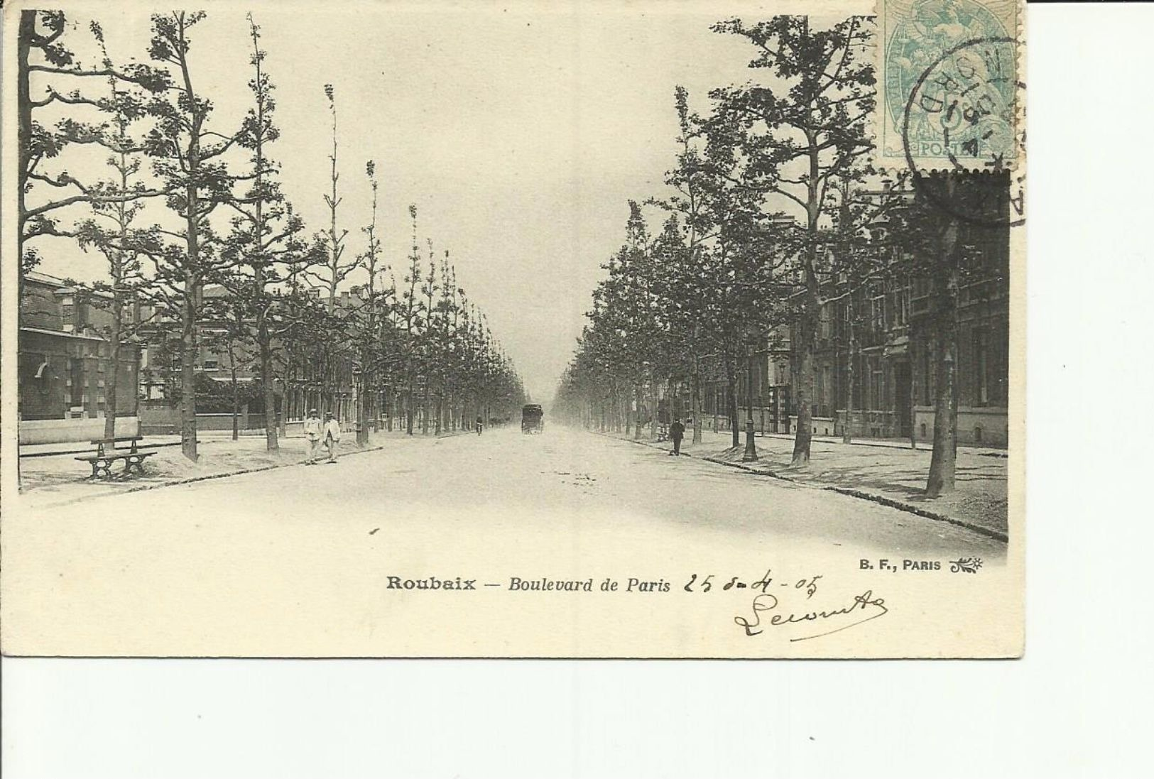 CPA ROUBAIX BOULEVARD DE PARIS  B.F PARIS - Roubaix