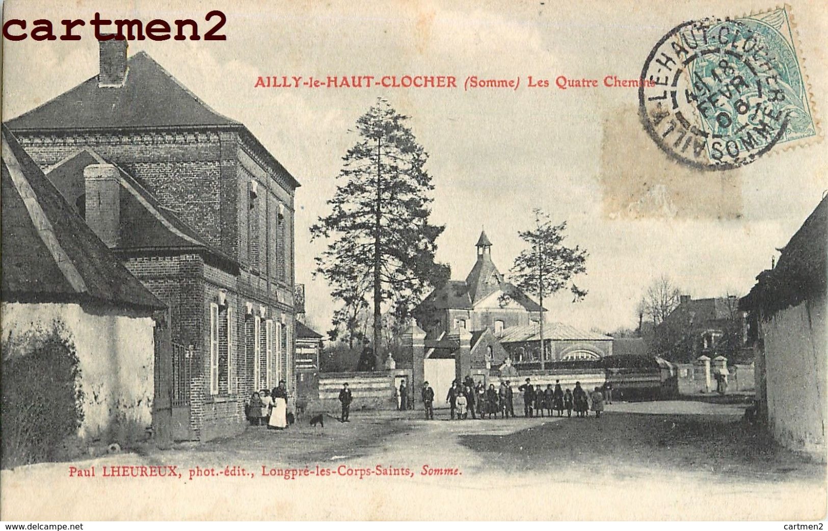 AILLY-LE-HAUT-CLOCHER LES QUATRES CHEMINS 80 - Ailly Le Haut Clocher