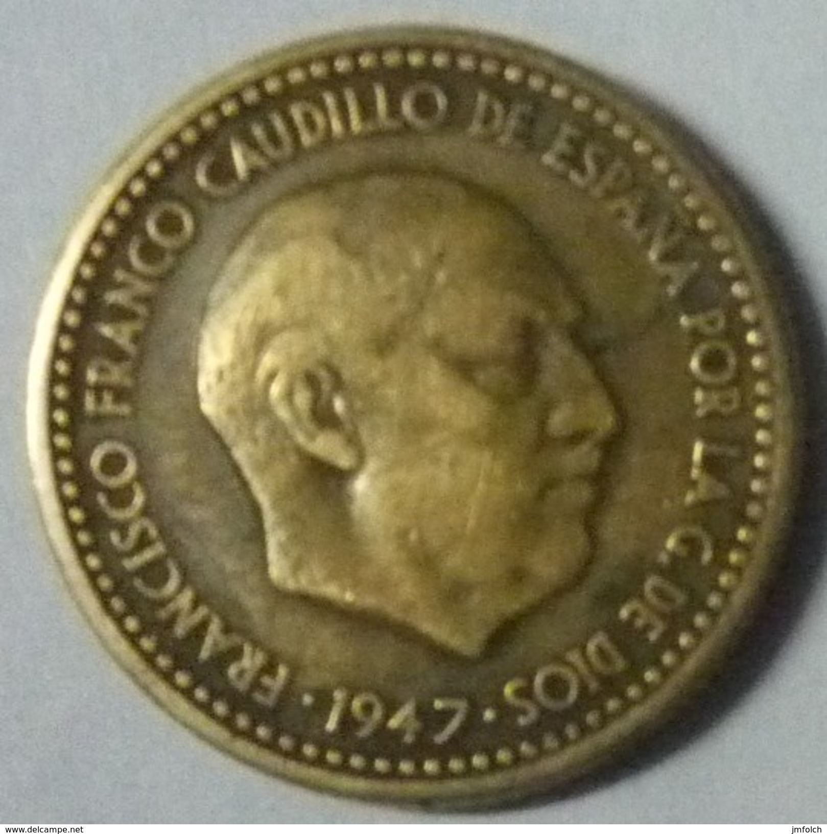 MONEDA DE 1 PTA. DE 1947. ESTRELLA CON 50 - 1 Peseta