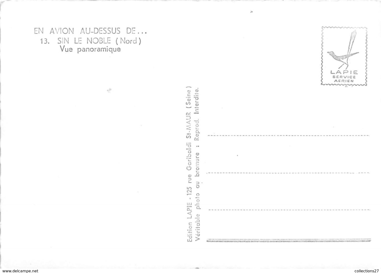 59-SIN LE NOBLE- VUE PANORAMIQUE - Sin Le Noble
