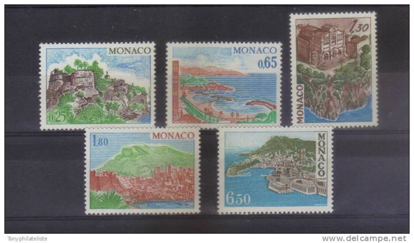 Monaco Timbres  De 1978 Neufs ** Serie Complète N°1147 A 1151 - Unused Stamps