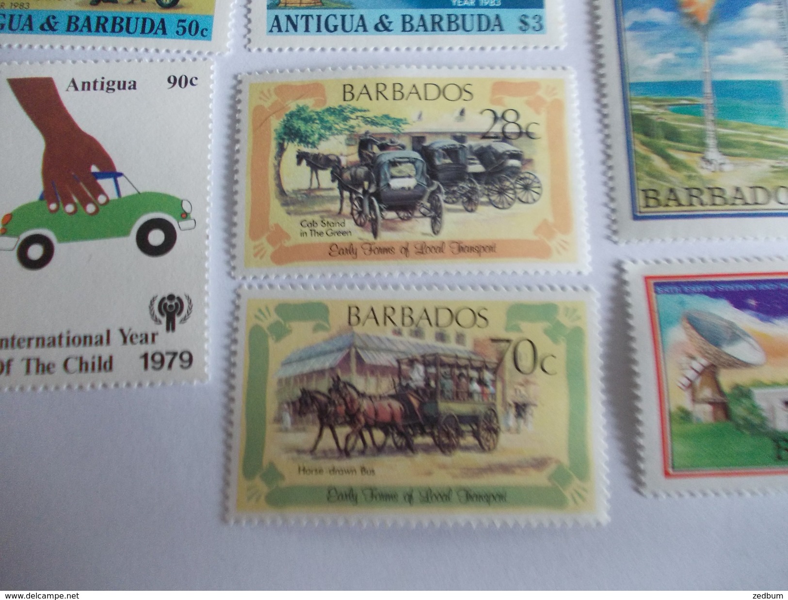 TIMBRE Antigua et Barbuda Barbades valeur mini 16.40 &euro;