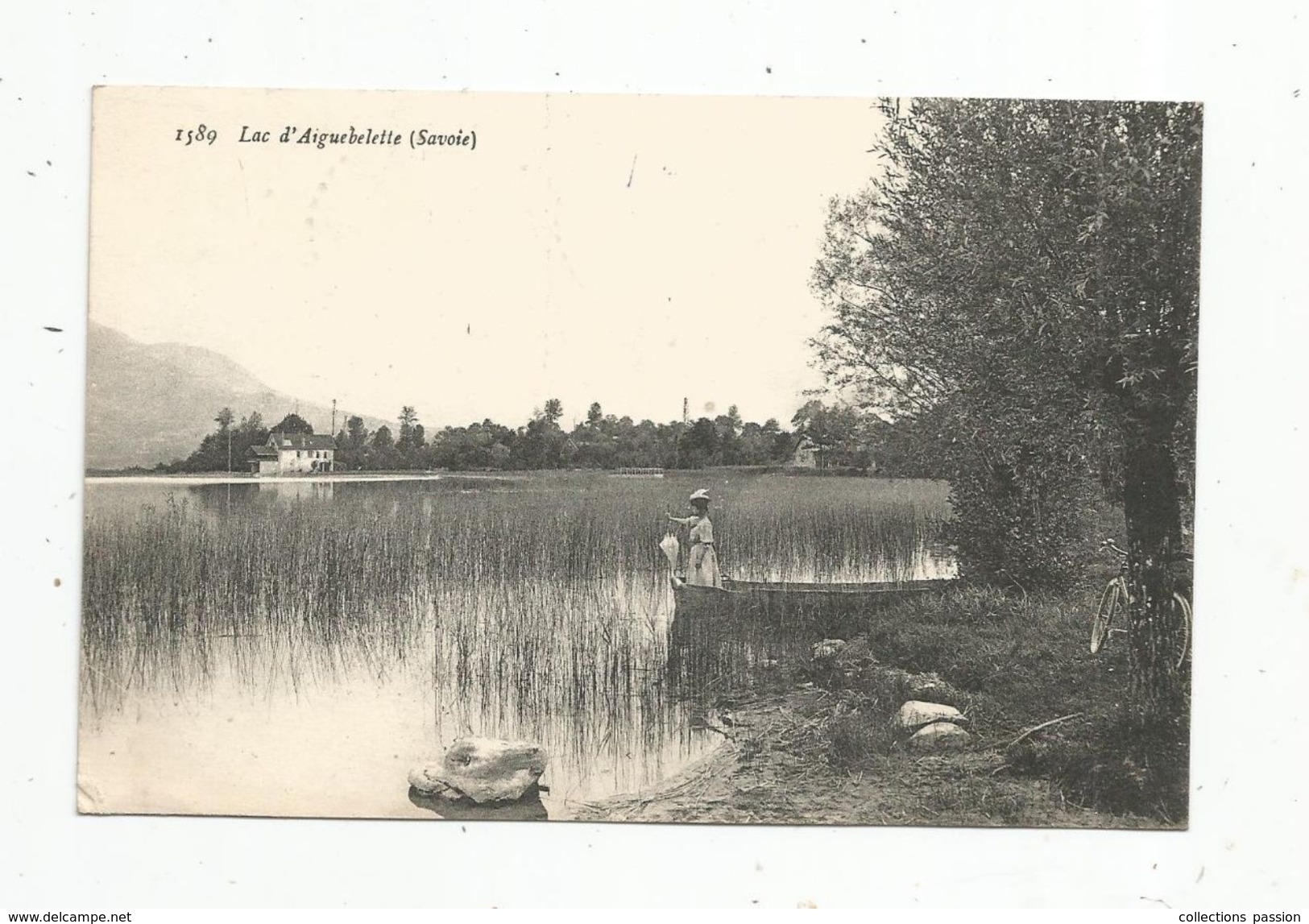 Cp , 73 , AIGUEBELETTE , Le Lac , Voyagée 1918 - Aiguebelle