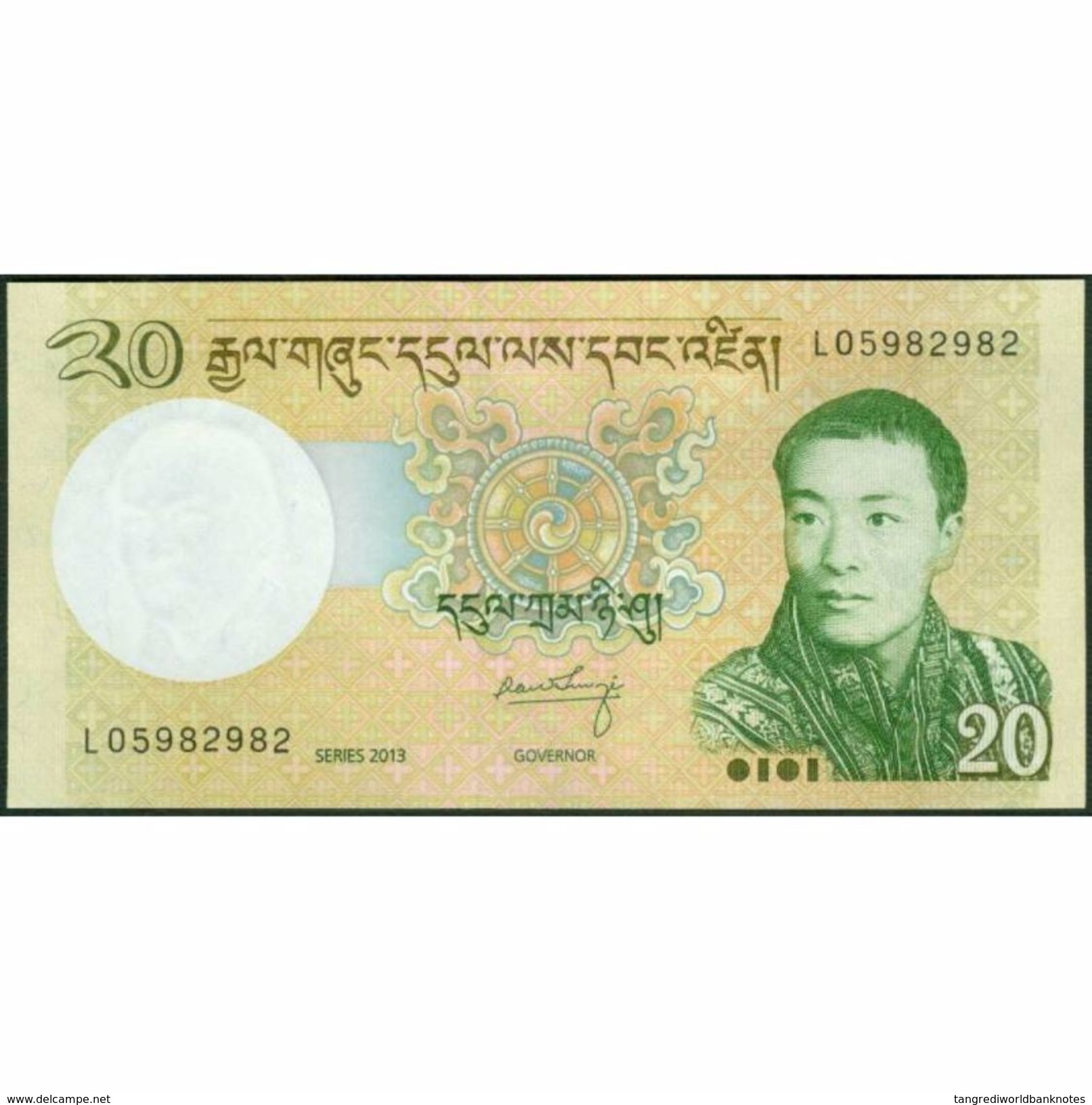 TWN - BHUTAN 30b - 20 Ngultrum 2013 Prefix L UNC - Bhutan