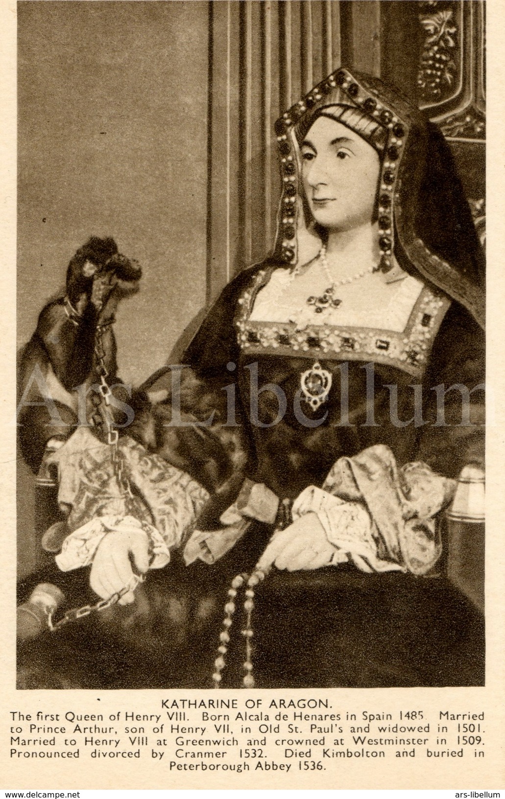 CPA / Postcard / Katharine Of Aragon / Coronation Series / Queens Of England / Madame Tussaud / Unused - Femmes Célèbres