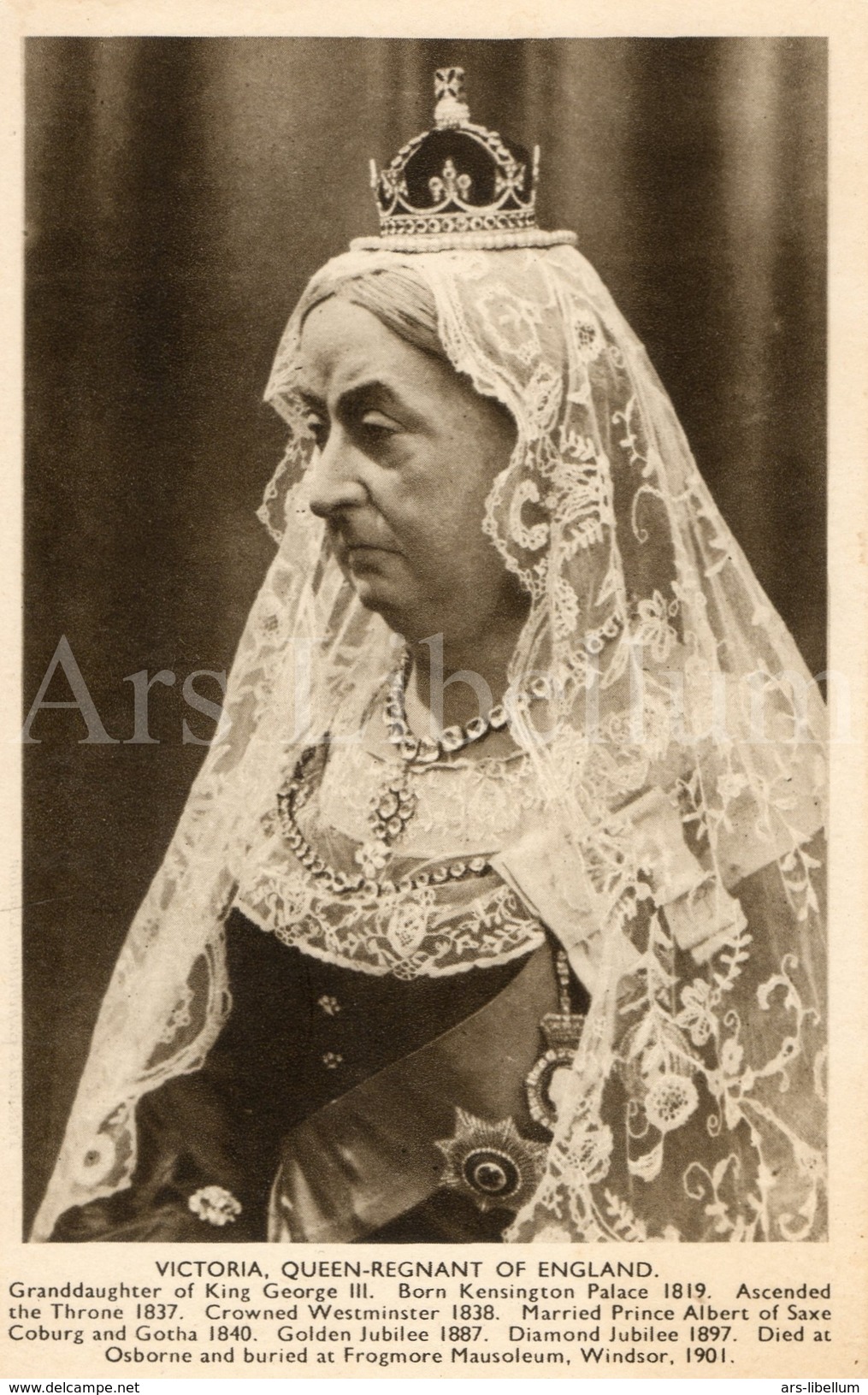 CPA / Postcard / Victoria, Queen-regnant Of England / Coronation Series / Queens Of England / Madame Tussaud / Unused - Femmes Célèbres