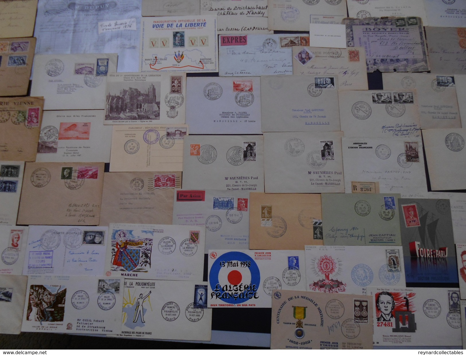 France very fine Postal History collection (290+ items). Pre-stamp, Classics, early fdcs,meter marks,Foire+++