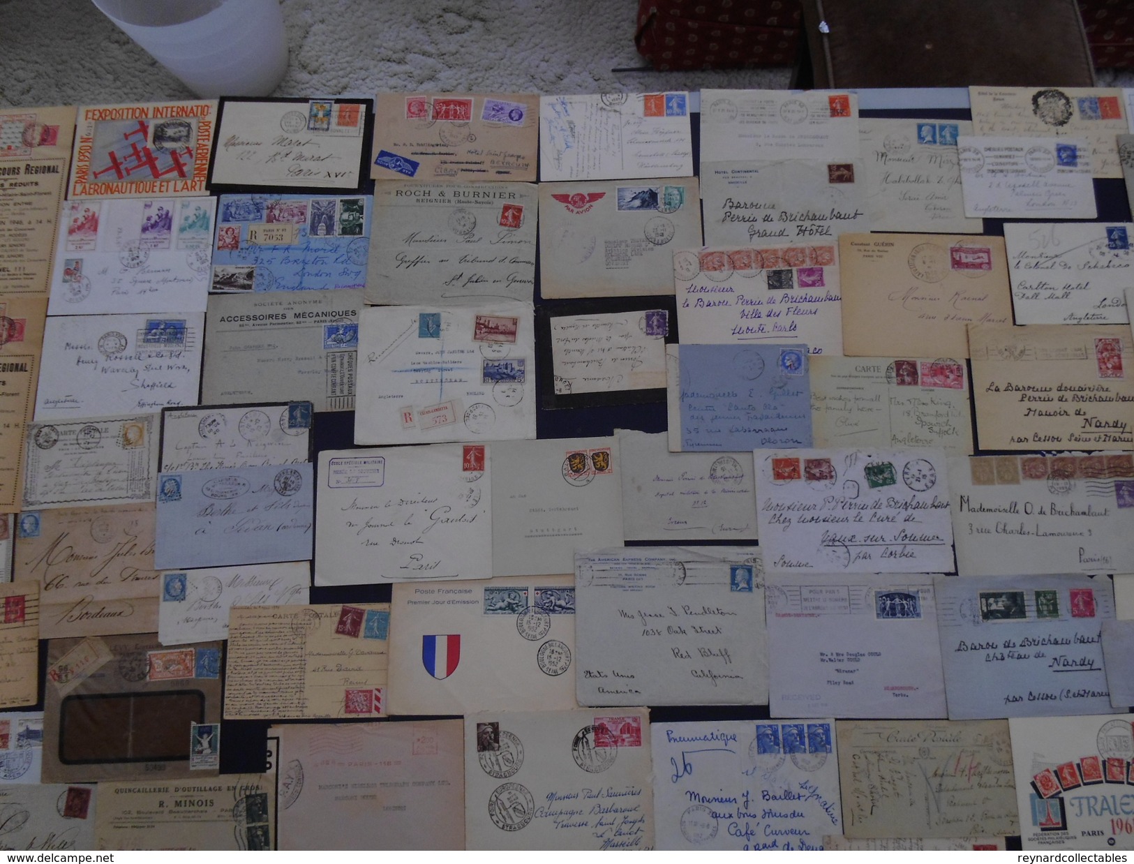 France very fine Postal History collection (290+ items). Pre-stamp, Classics, early fdcs,meter marks,Foire+++