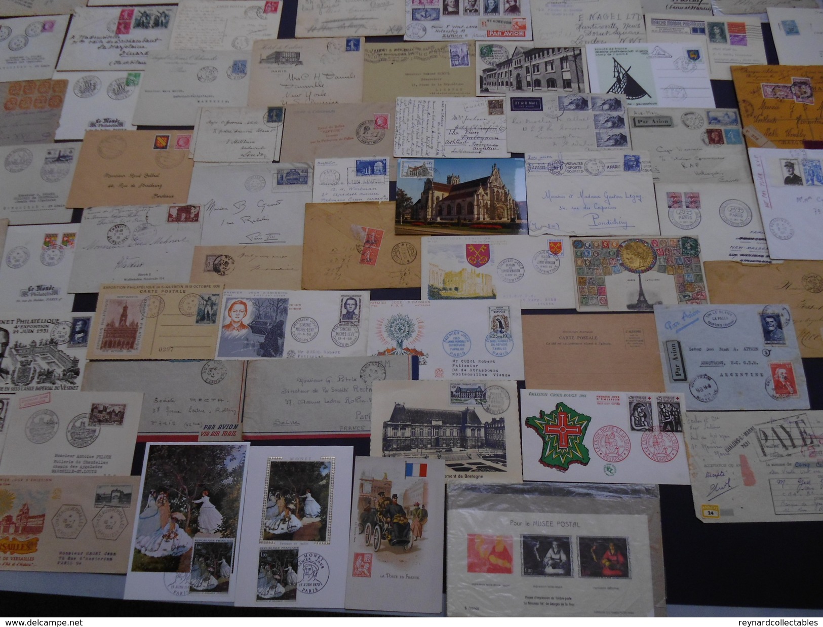 France very fine Postal History collection (290+ items). Pre-stamp, Classics, early fdcs,meter marks,Foire+++