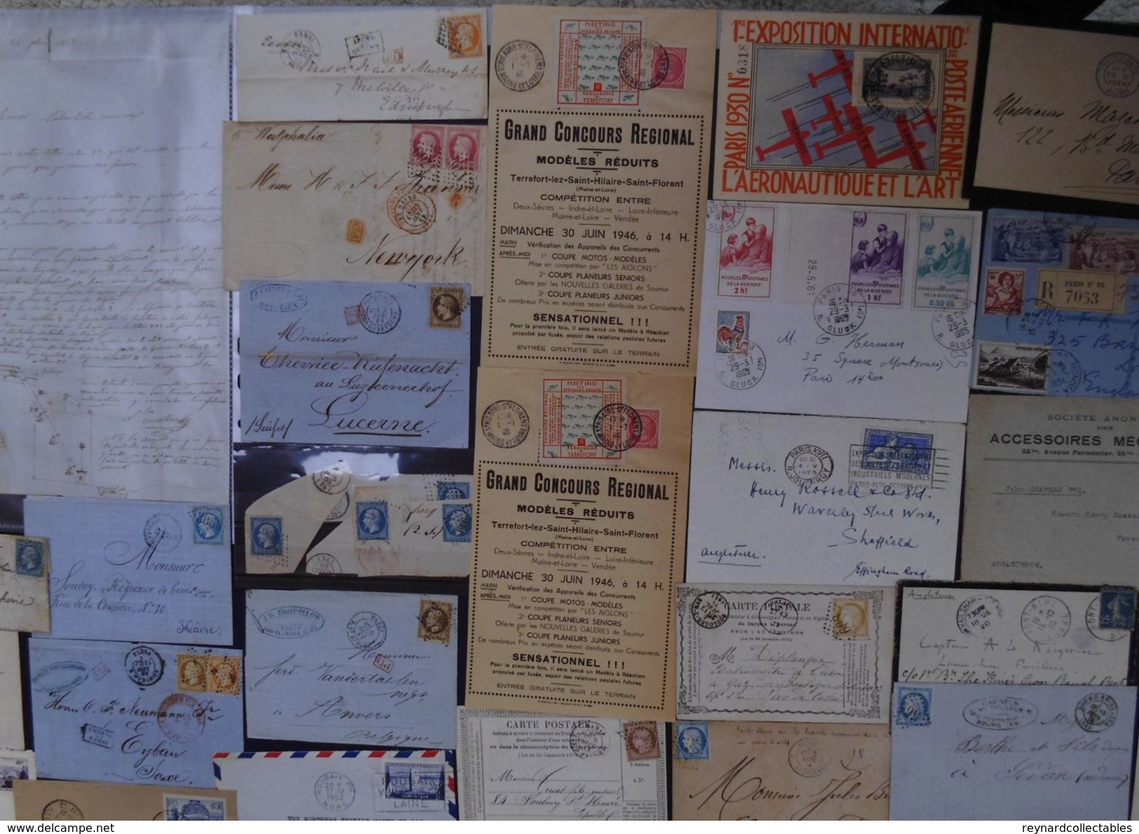 France very fine Postal History collection (290+ items). Pre-stamp, Classics, early fdcs,meter marks,Foire+++