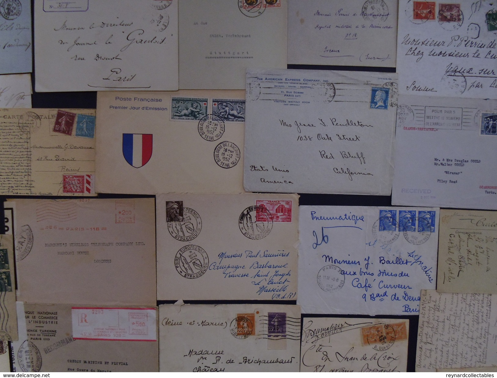 France very fine Postal History collection (290+ items). Pre-stamp, Classics, early fdcs,meter marks,Foire+++