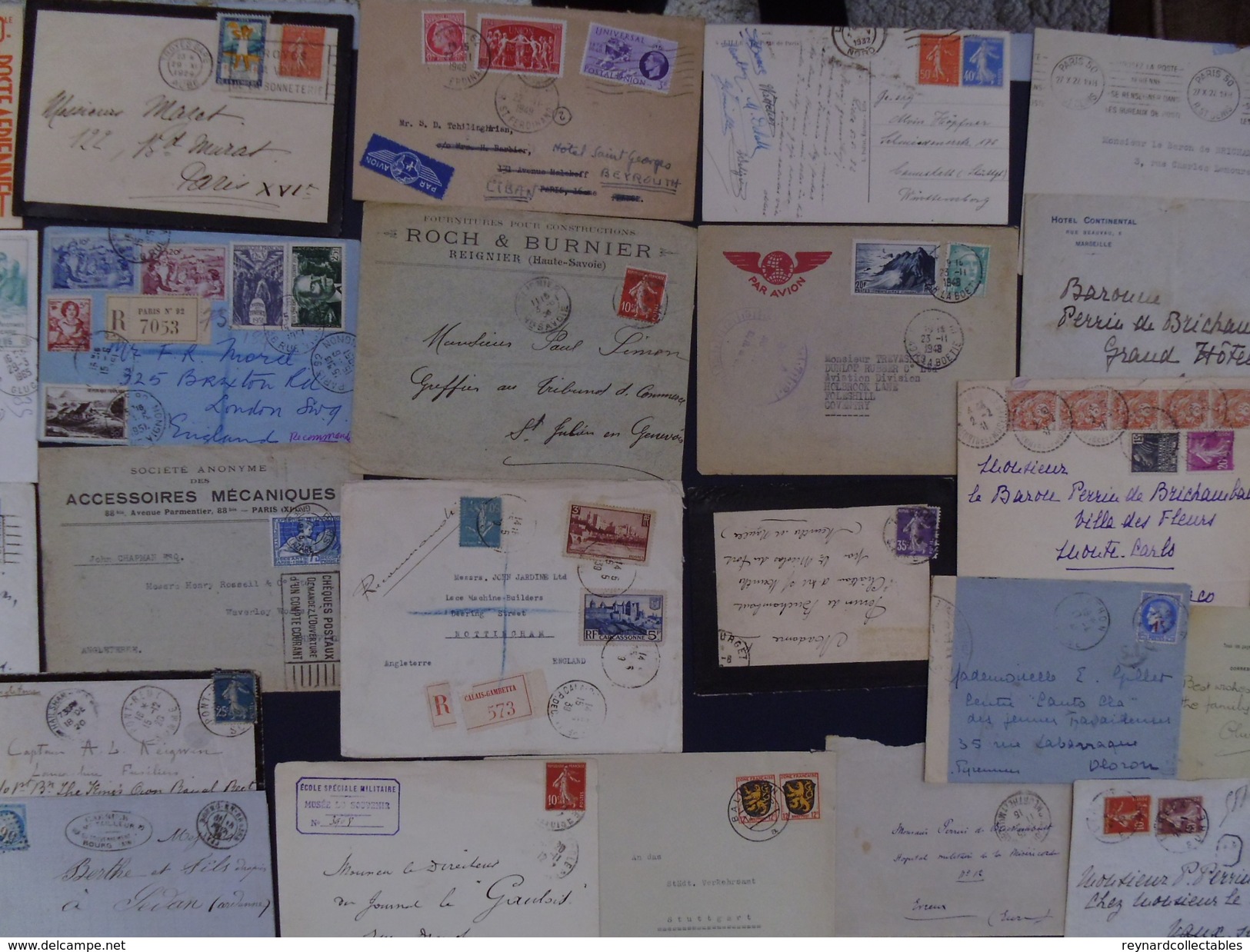 France very fine Postal History collection (290+ items). Pre-stamp, Classics, early fdcs,meter marks,Foire+++