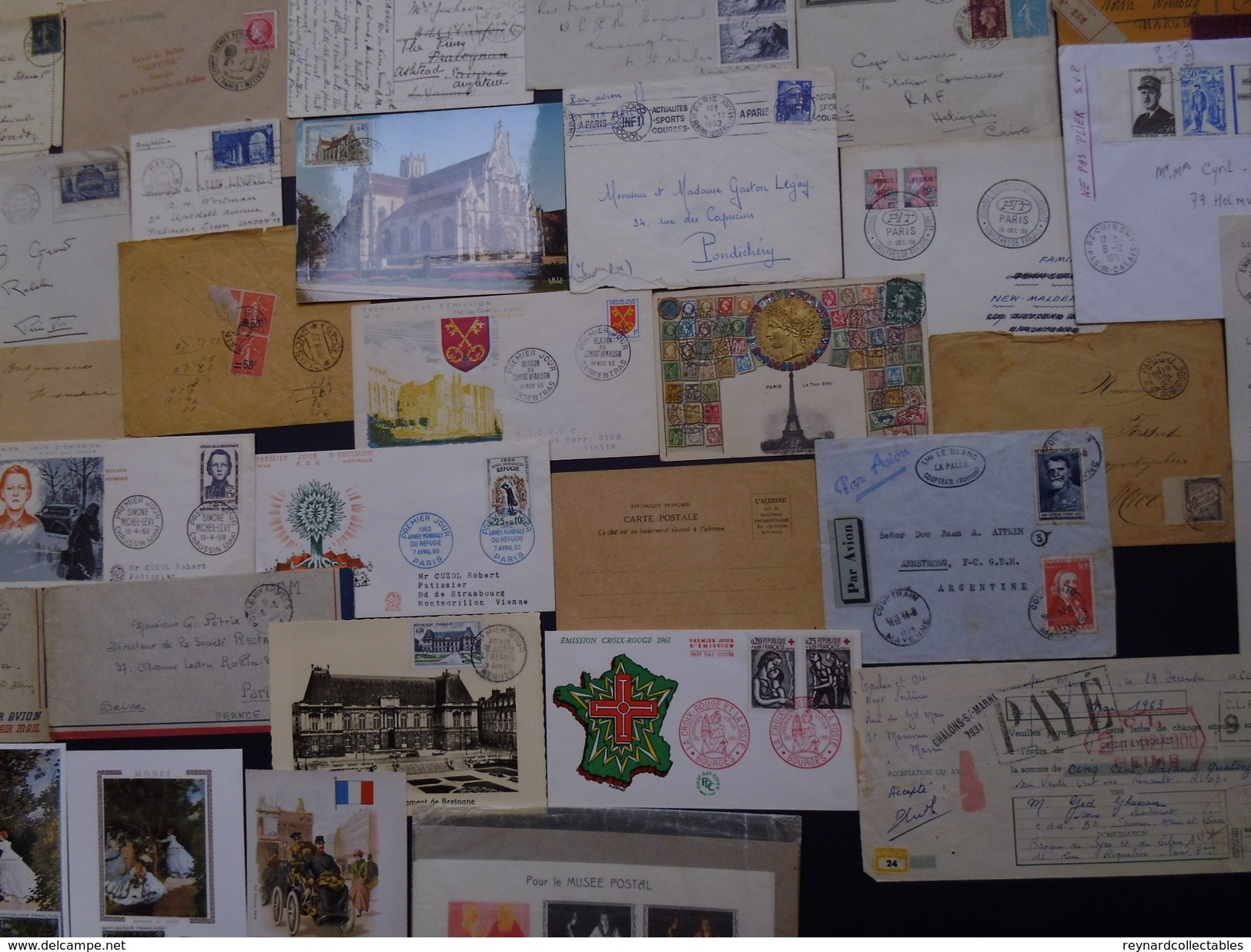 France very fine Postal History collection (290+ items). Pre-stamp, Classics, early fdcs,meter marks,Foire+++