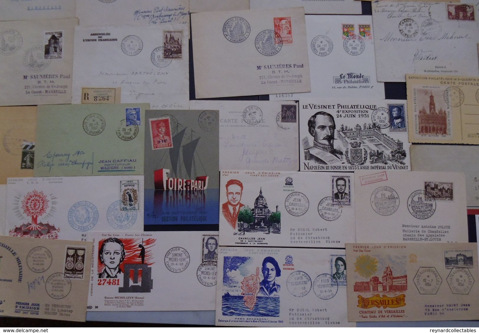 France very fine Postal History collection (290+ items). Pre-stamp, Classics, early fdcs,meter marks,Foire+++