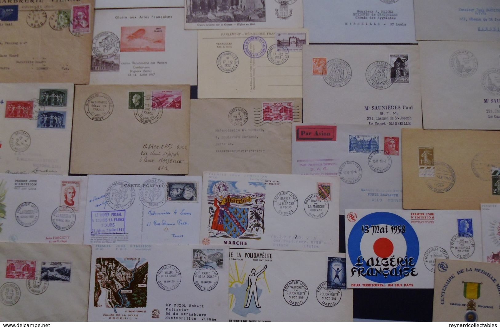 France very fine Postal History collection (290+ items). Pre-stamp, Classics, early fdcs,meter marks,Foire+++