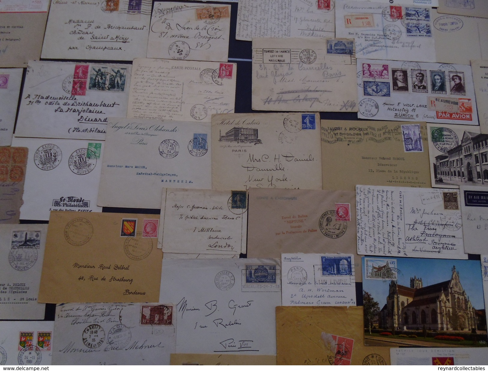 France very fine Postal History collection (290+ items). Pre-stamp, Classics, early fdcs,meter marks,Foire+++