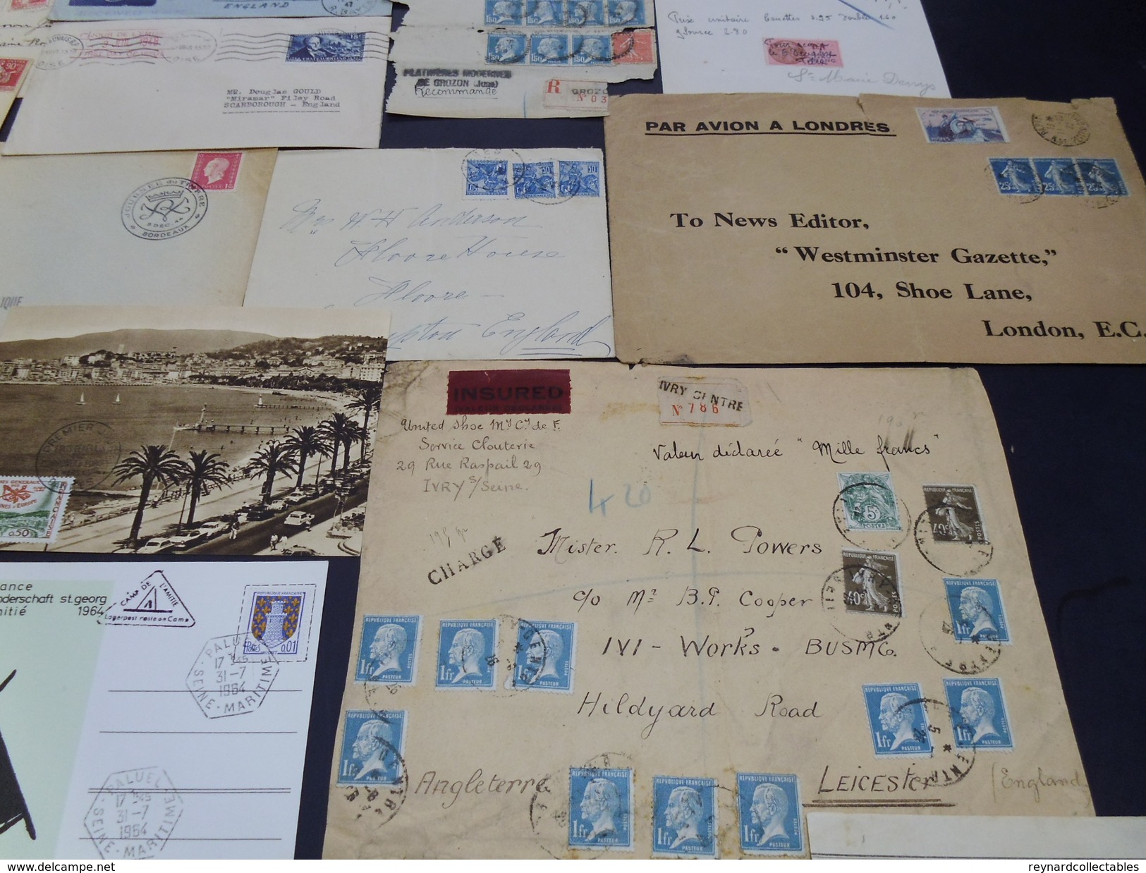 France very fine Postal History collection (290+ items). Pre-stamp, Classics, early fdcs,meter marks,Foire+++