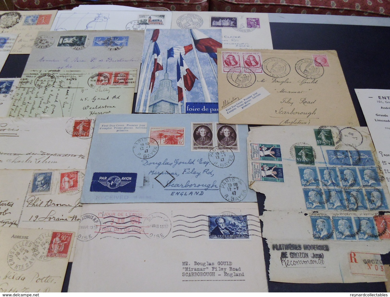 France very fine Postal History collection (290+ items). Pre-stamp, Classics, early fdcs,meter marks,Foire+++