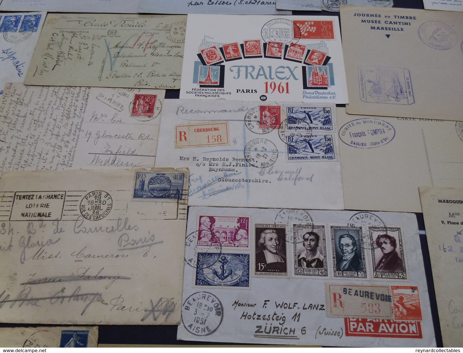 France very fine Postal History collection (290+ items). Pre-stamp, Classics, early fdcs,meter marks,Foire+++
