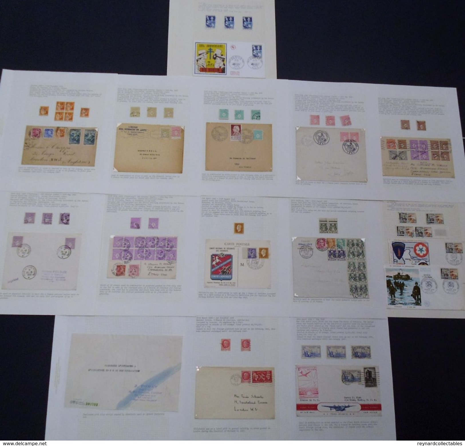 France very fine Postal History collection (290+ items). Pre-stamp, Classics, early fdcs,meter marks,Foire+++